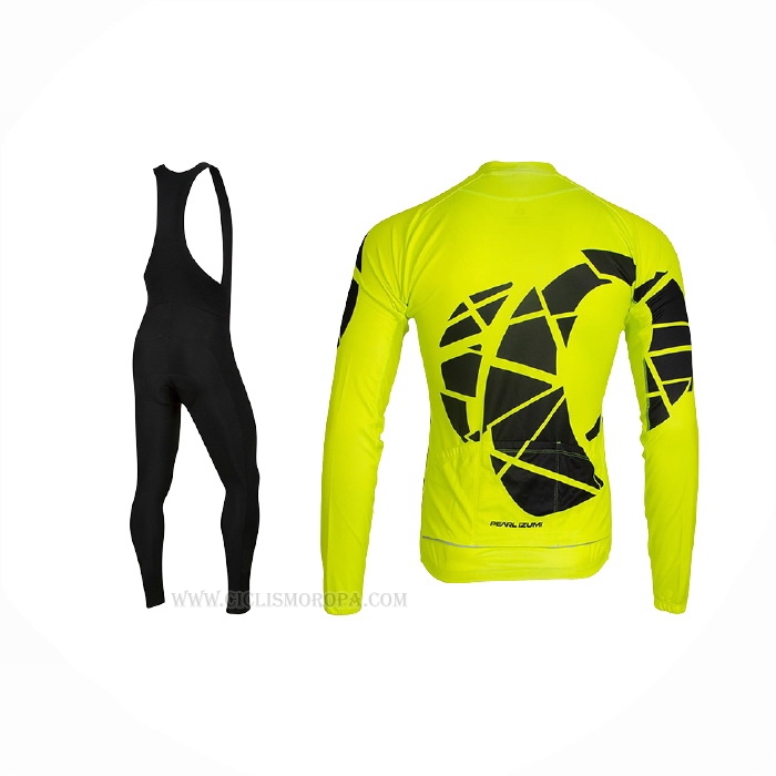 2021 Ropa Ciclismo Pearl Izumi Amarillo Mangas Largas y Culotte Lunga